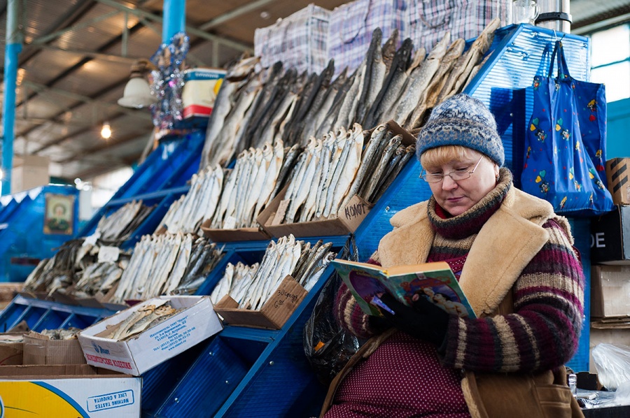 Рыбный рынок Селенские Исады, Астрахань, Астраханская область, Россия, Европа